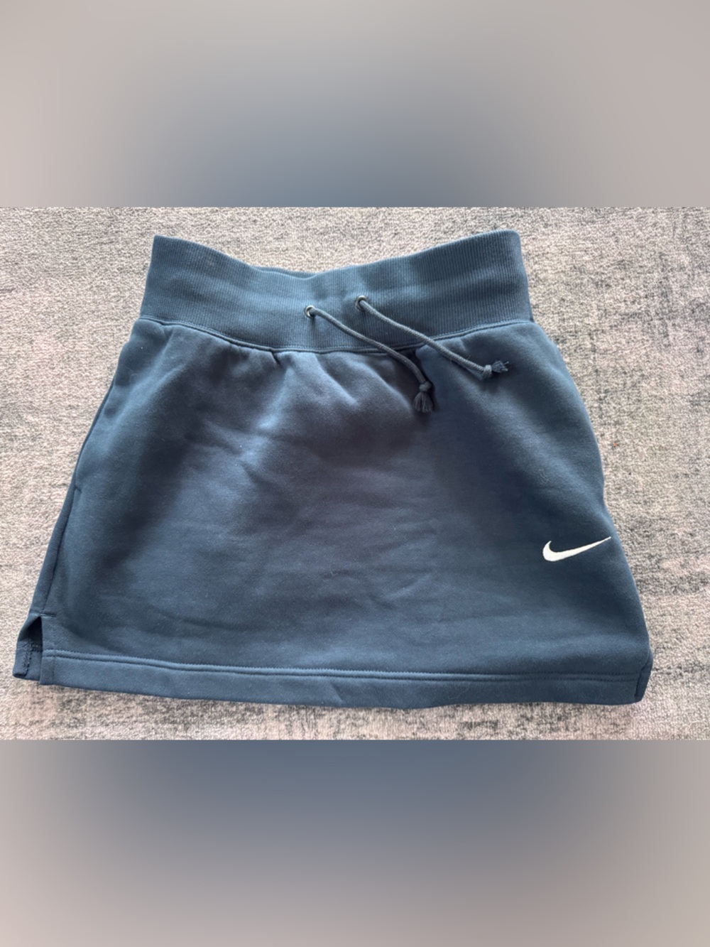 Nike Navy Drawstring Athletic Skirt with White Swoosh